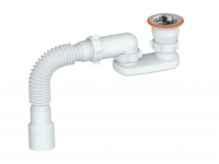 Сифон для душевого поддона 1 1/2х40 регулируемый РМС
