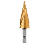 Сверло ступенчатое 4-20мм по металлу HSS TIN Gepard