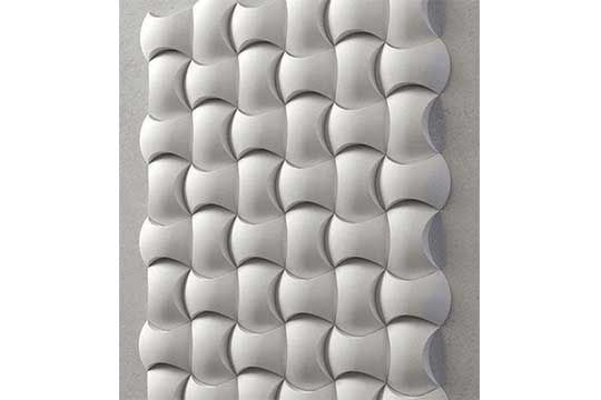 Панель 3D из гипса 170х215 мм лира