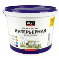 Краска ВГТ ВД-АК-2180  7,0кг интерьерная белоснежная