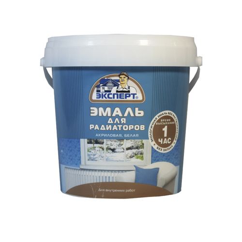 Эмаль для радиаторов акриловая 2,5кг п/мат. Эксперт