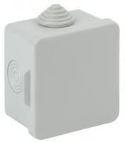 Коробка распределительная  65х65х50 IP54  квадратная серая Эра