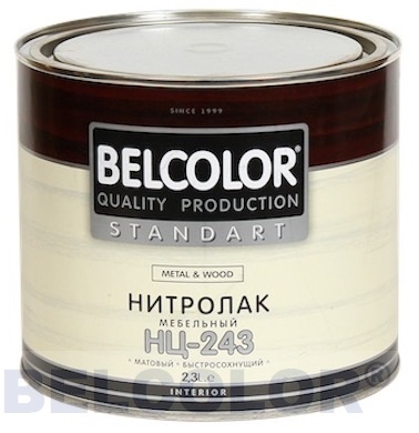 Лак мебельный НЦ-243 1,7кг матовый Belcolor