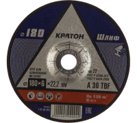 Круг шлифовальный сталь 180х 6,0х22,2мм Кратон
