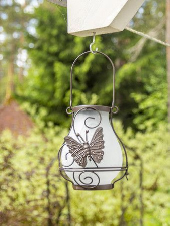 Светильник садовый 16см солненчная батарея стекло/металл 659 Тизания Чудесный Сад