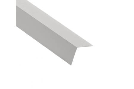 Уголок ПВХ  30х30х2700 светло серый глянцевый Деконика