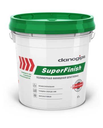 Шпатлевка полимерная 17л финишная SuperFinish Danogips***