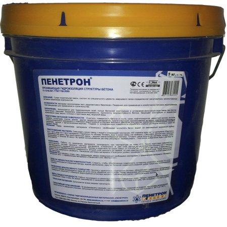 Гидроизоляция цементная Пенетрон  5,0кг Пенетрон