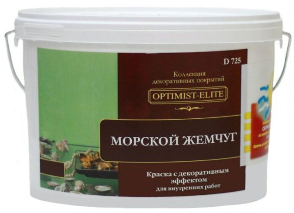 Покрытие декоративное D725 Морской жемчуг  5кг Optimist Elite