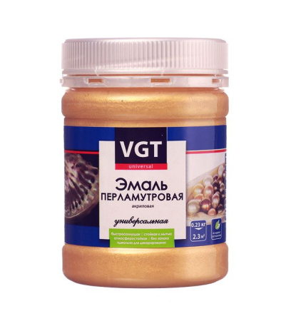Эмаль ВГТ Перламутровая золото жидкое 0,23кг 