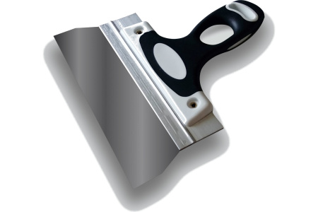 Шпатель нержавеющий  2-к ручка 350ммх0,3мм Decor(10)