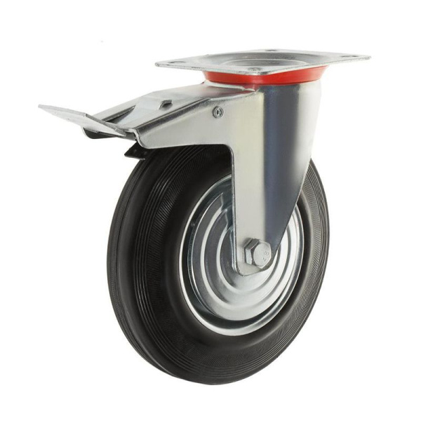 Колесо промышленное 160мм SCB63 поворотное с тормозом